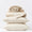 Organic Crinkled Percale Undyed w/ Hazel Rosehip Sheet Set | Coyuchi at Fig Linens and Home