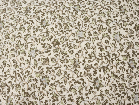 Organic Print Percale Olive Asterid Pillowcases 3 | Coyuchi at Fig Linens and Home