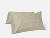 Organic Print Percale Olive Asterid Pillowcases | Coyuchi at Fig Linens and Home