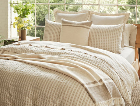 Coyuchi Pampas Organic Throw Pillow Cover at Fig Linens and Home - Lifestyle