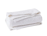 Coyuchi Pebbled Quilt - White Alpine Coverlets at Fig Linens and Home
