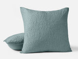 Pebbled Handstitched Organic Blankets by Coyuchi Lagoon Euro Sham 26” x 26” at FIG LINENS AND HOME 17