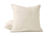 Coyuchi Pebbled Organic Undyed Quilted Euro Sham at Fig Linens and Home