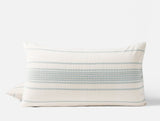 King Sham - Coyuchi Rippled Stripe Undyed & Surf Organic Bedding at Fig Linens and Home