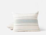Standard Sham - Coyuchi Rippled Stripe Undyed & Surf Organic Bedding at Fig Linens and Home