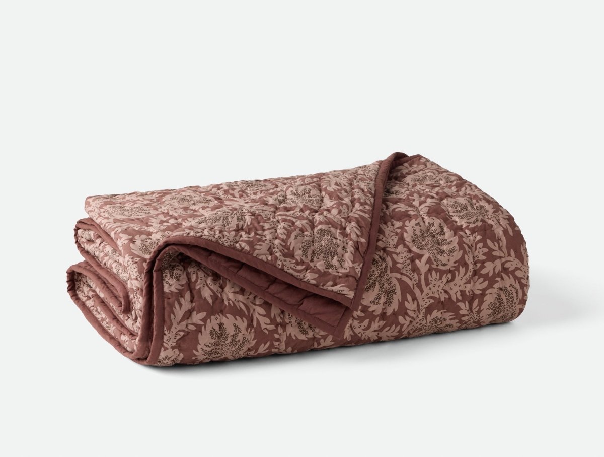 Robles Handstitched Organic Mulberry w/ Carob Quilt | Coyuchi at Fig Linens and Home