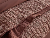 Robles Handstitched Organic Mulberry w/ Carob Quilt Styled Room View 3 | Coyuchi at Fig Linens and Home