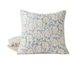 Coyuchi Robles Handstitched Organic Quilted Euro Shams Tidal and Khaki at Fig Linens and Home