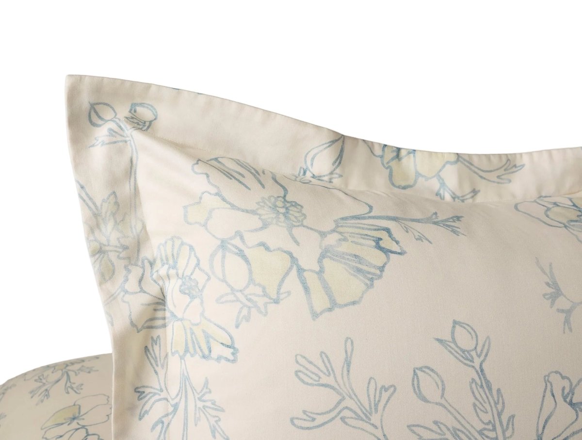 Coyuchi Romneya Organic Print Bedding | Duvet Covers and Shams at Fig Linens and Home - Fabric 2