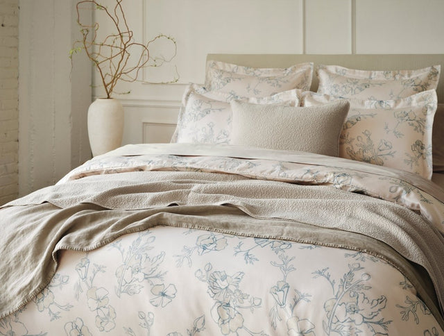 Coyuchi Romneya Organic Print Bedding | Duvet Covers and Shams at Fig Linens and Home - Lifestyle 1