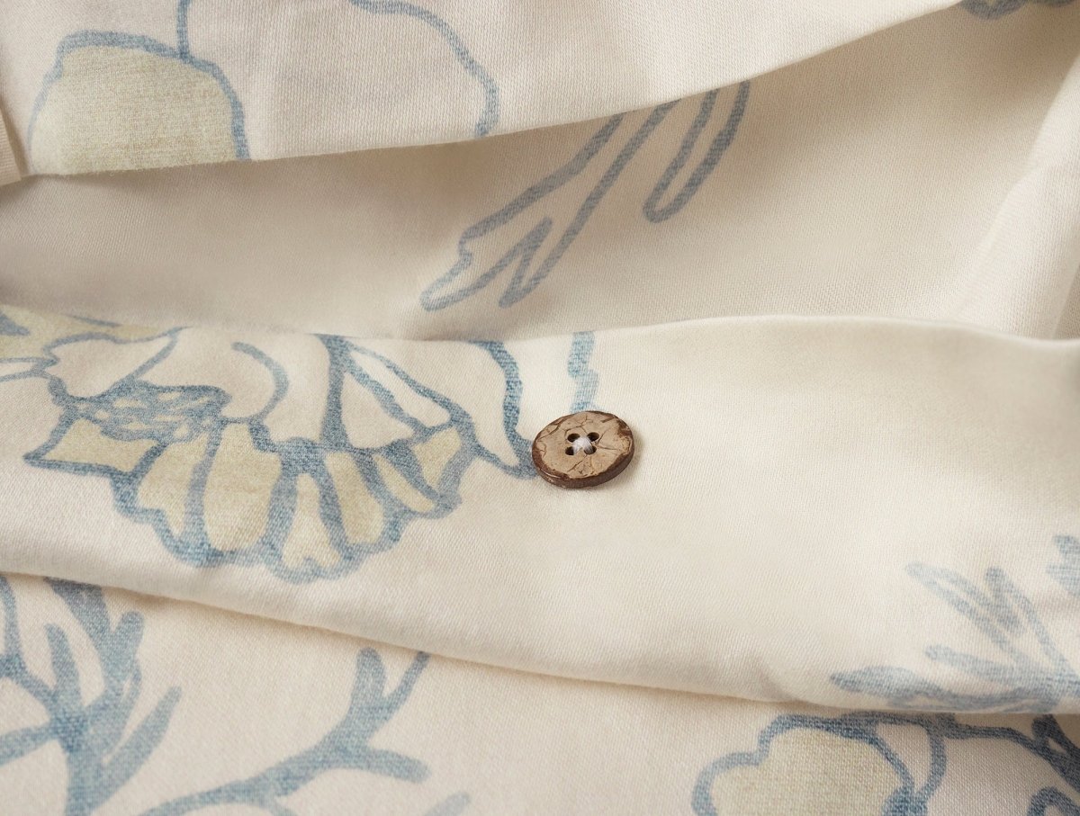 Coyuchi Romneya Organic Print Bedding | Duvet Covers and Shams at Fig Linens and Home - Fabric 1