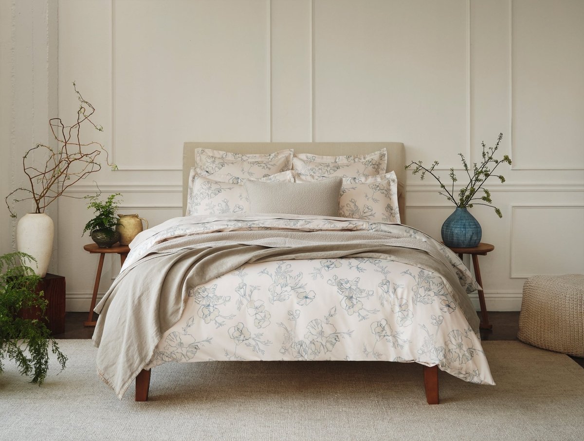 Coyuchi Romneya Organic Print Bedding | Duvet Covers and Shams at Fig Linens and Home - Lifestyle 2