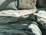 Coyuchi Topanga Juniper Organic Matelasse Blankets | Fig Linens and Home 3