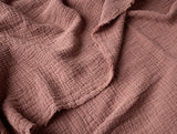 Coyuchi Topanga Plum Blossom Organic Matelasse Coverlet Swatch at Fig Linens and Home 2
