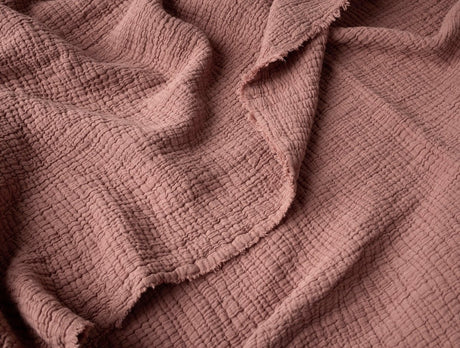 Coyuchi Topanga Plum Blossom Organic Matelasse Coverlet Swatch at Fig Linens and Home 2