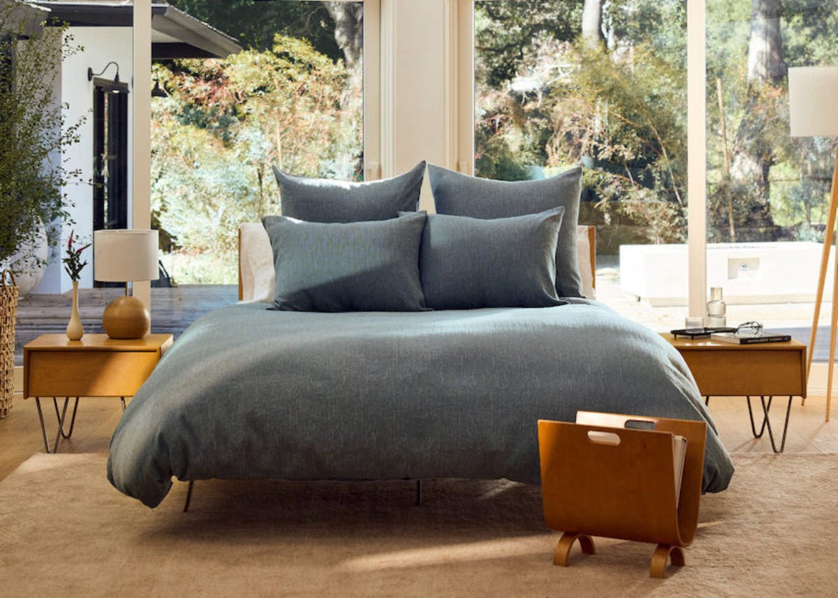 Coyuchi Marine Toro Canyon Organic Bedding by Coyuchi at Fig Linens and Home