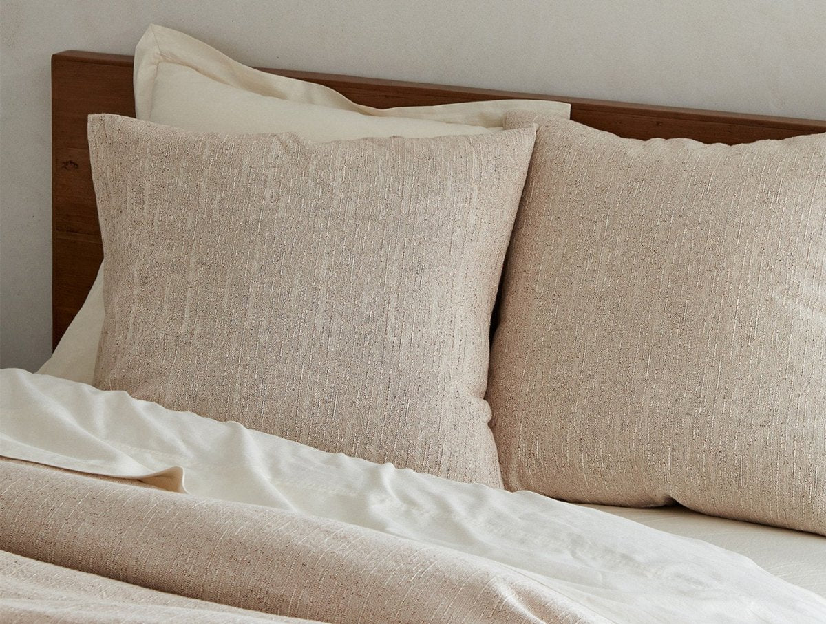Coyuchi Nutmeg Toro Canyon Organic Pillow Shams at Fig Linens and Home