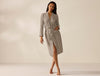 Unisex Organic Waffle Marled Shadow Stripe Robe | Coyuchi at Fig Linens and Home