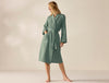 Unisex Organic Waffle Sage Robe | Coyuchi at Fig Linens and Home