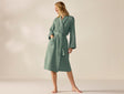 Unisex Organic Waffle Sage Robe | Coyuchi at Fig Linens and Home