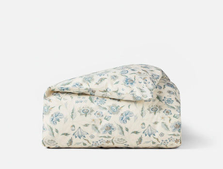 Duvet Cover - Coyuchi Viola Cerulean Organic Bedding at Fig Linens and Home