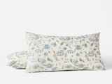 King Pillow Sham - Coyuchi Viola Cerulean Organic Bedding at Fig Linens and Home