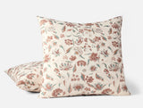 Euro Square Sham - Viola Print Coyuchi Organic Bedding at Fig Linens and Home