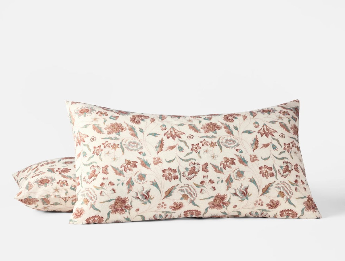 King Pillow Sham - Viola Print Coyuchi Organic Bedding at Fig Linens and Home