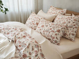 Viola Organic Print Duvet Covers by Coyuchi | Organic Bedding at Fig Linens and Home - Lifestyle 1