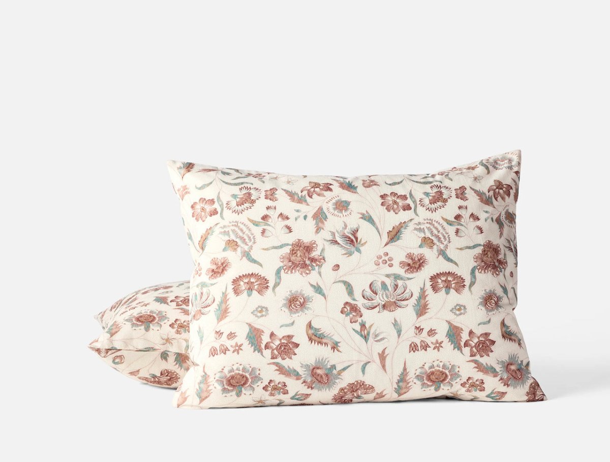 Standard Pillow Sham - Viola Print Coyuchi Organic Bedding at Fig Linens and Home
