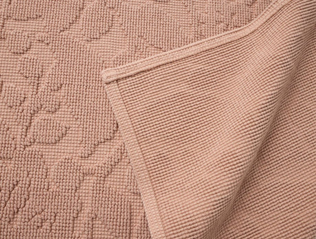 Wildflower Organic Bath Rug by Coyuchi in Antique Rose at Fig Linens and Home 3