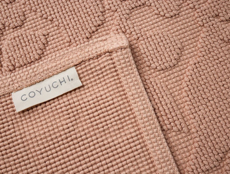 Wildflower Organic Bath Rug by Coyuchi in Antique Rose at Fig Linens and Home 2