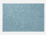 Wildflower Organic Bath Rug by Coyuchi in Pacific Blue at Fig Linens and Home 1