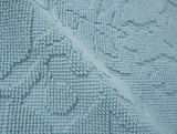 Wildflower Organic Bath Rug by Coyuchi in Pacific Blue at Fig Linens and Home 3