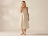 Women's Isla Organic Cotton Undyed w/ Hazel Rosehip Night Dress | Coyuchi at Fig Linens and Home