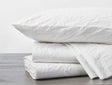 Alpine White Organic Crinkled Sheet Sets - Percale Sheets by Coyuchi Fig Linens