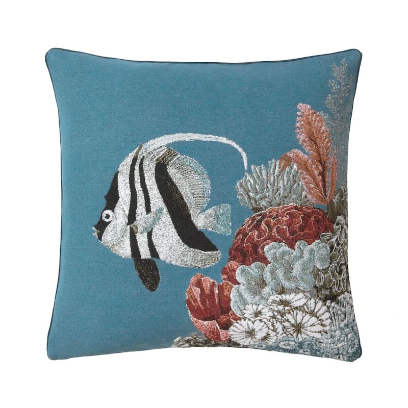 Front Mahe Ocean Decorative Pillow by Iosis at Fig Linens and Home
