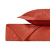 DARA Quilted Coverlet in Lobster by Home Treasures at Fig Linens and Home
