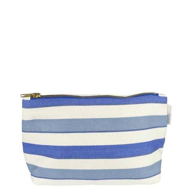 Burlington Stripe Cobalt Toiletry Bag - Designers Guild at Fig Linens and Home 155
