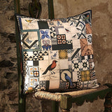 Christian Lacroix Lisboa Spring Tomate Decorative Pillow Decorative Pillow 22” x 22” Multi at FIG LINENS AND HOME 1