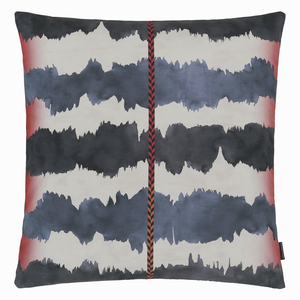 Christian Lacroix Lisboa Spring Tomate Decorative Pillow Decorative Pillow 22” x 22” Multi at FIG LINENS AND HOME 7