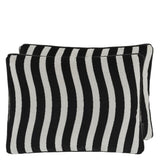 Christian Lacroix Roubine Taureau Decorative Pillow Decorative Pillow 12” x 16” Black and White at FIG LINENS AND HOME 3
