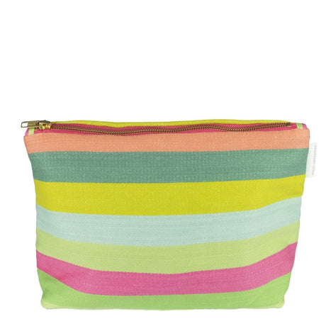 Cork Street Stripe Fuchsia Toiletry Bag - Designers Guild at Fig Linens and Home 125