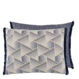 Delray Indigo Outdoor Pillow - Designers Guild at Fig Linens and Home 23