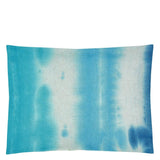 Designers Guild Brera Arte Cobalt Decorative Pillow 18" x 24" Decorative Pillow Cobalt at FIG LINENS AND HOME 4