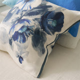 Designers Guild Camellia Indigo Decorative Pillow 20" x 20" Decorative Pillow Indigo at FIG LINENS AND HOME 3
