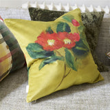 Designers Guild Camellia Velours Mimosa Decorative Pillow 20" x 20" Decorative Pillow Mimosa at FIG LINENS AND HOME 3