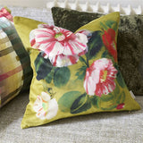 Designers Guild Camellia Velours Mimosa Decorative Pillow 20" x 20" Decorative Pillow Mimosa at FIG LINENS AND HOME 2