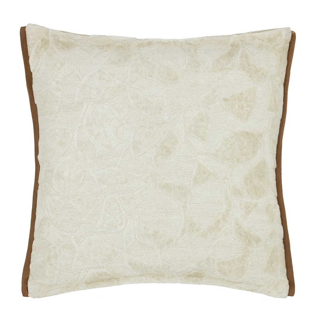Designers Guild Celandine Linen Decorative Pillow 20" x 20" Decorative Pillow Linen at FIG LINENS AND HOME 4