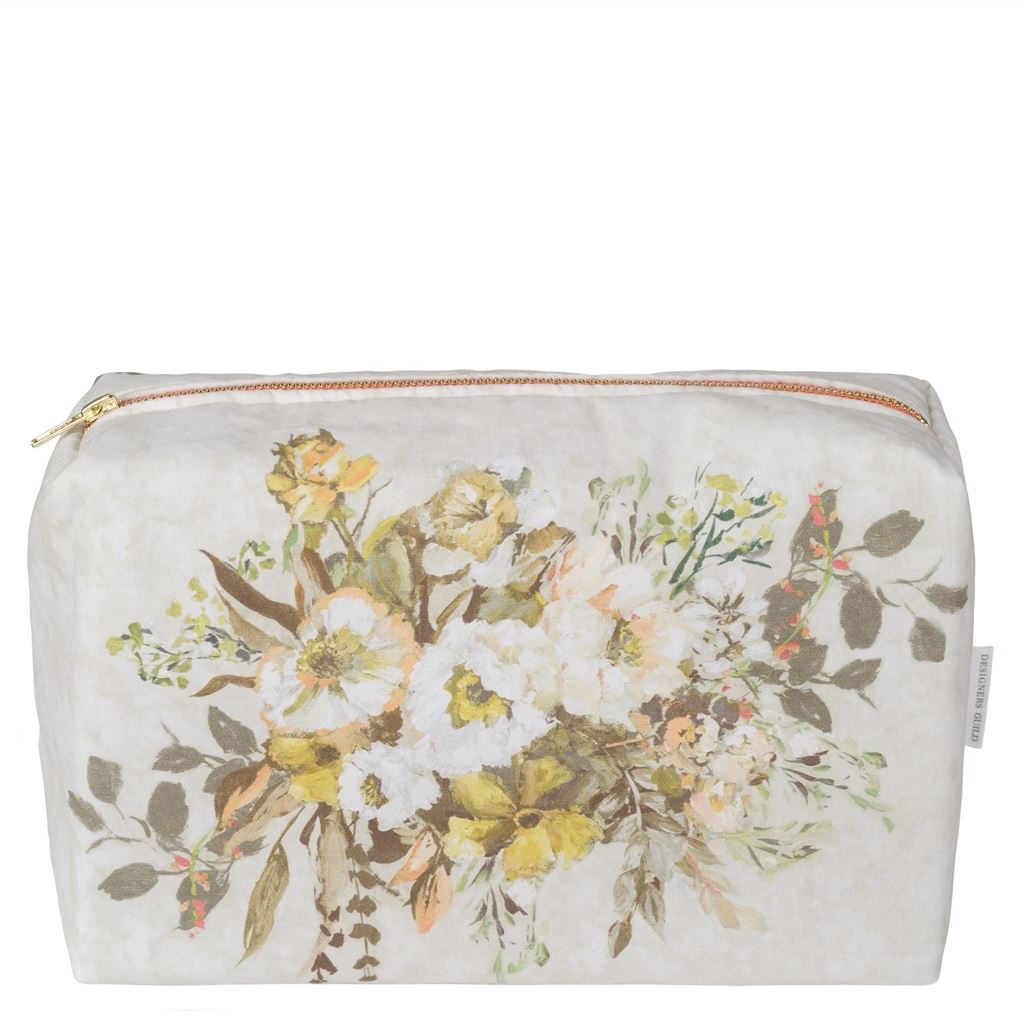 Designers Guild Margaretta Sepia Large Toiletry Bag 